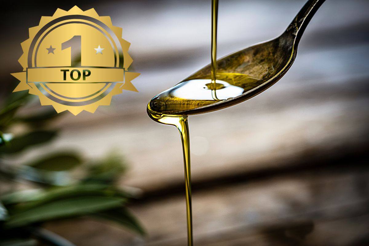 olio extravergine d'oliva e simbolo top
